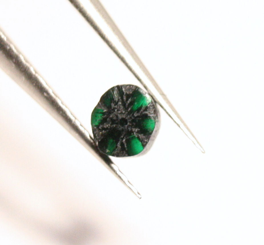 Colombian Trapiche Emerald 0.29ct Stunning Rare Natural Emerald - 4x3mm