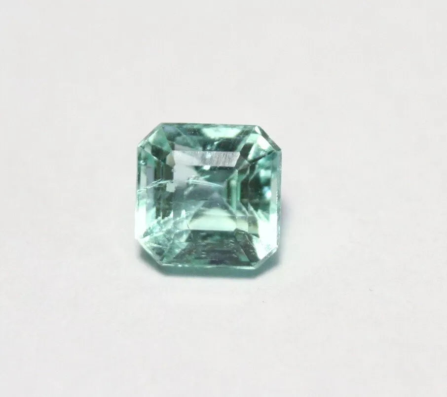 Panjshir Valley Emerald 1.25ct Rare Natural Emerald Cut Genuine Afghan Beryl 6x6mm