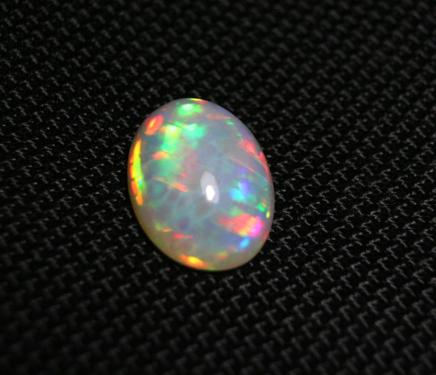 Welo Crystal Opal Cabochon 8.1ct Rainbow Blaze Natural Ethiopian Opal Video 17x13mm