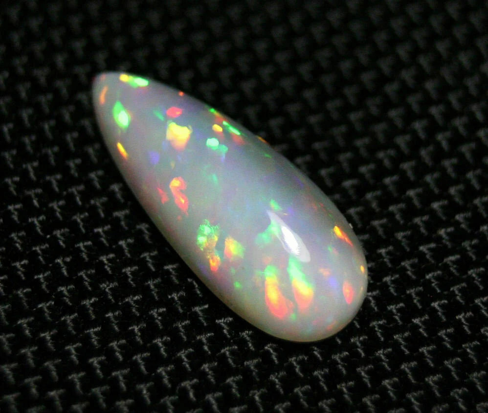 5.9ct Welo Precious Opal Cabochon Rare Split Body Natural Teardrop Opal Video 23x9mm