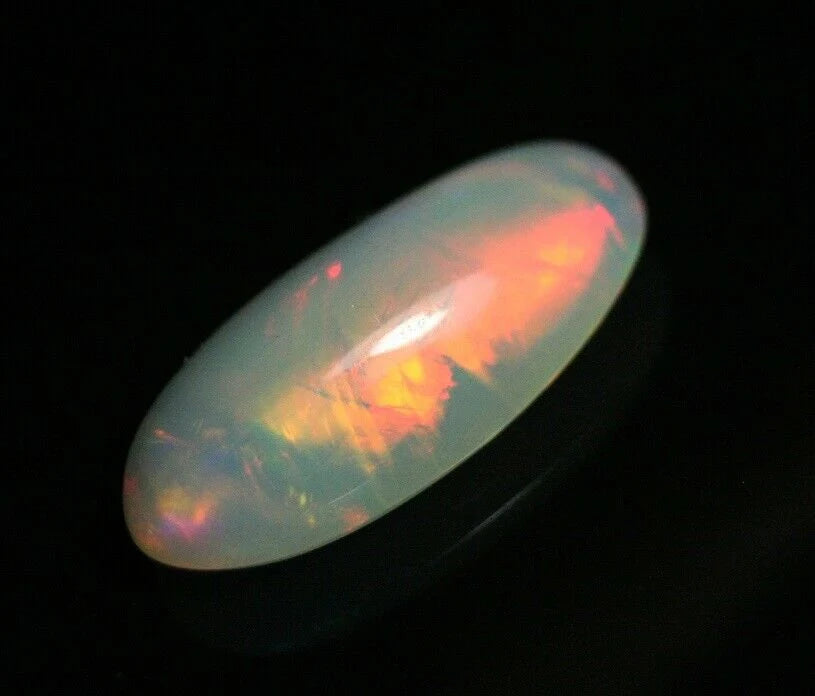 Welo Crystal Opal Cabochon 4.77ct Rainbow Broadflash AAA Jelly Opal See Video