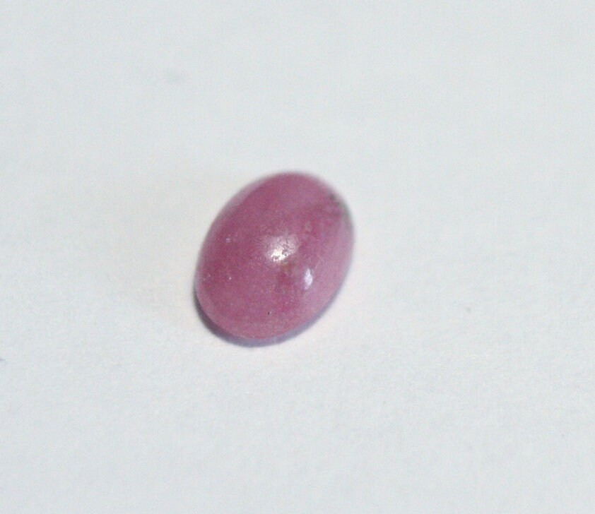 Pezzottaite Cabochon 0.33ct Ultra Rare Raspberry Beryl - Madagascar Pinkish Orange 5.5x4mm