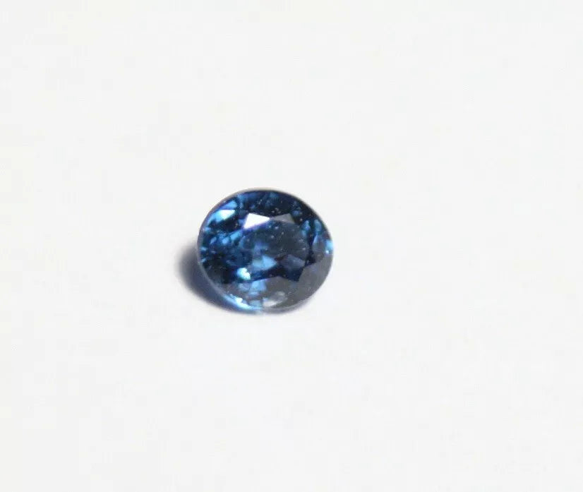 Neon Blue Gahnite Spinel 0.10ct Rare Zinc Bearing Spinel Kaduna Nigeria 3x2.2mm