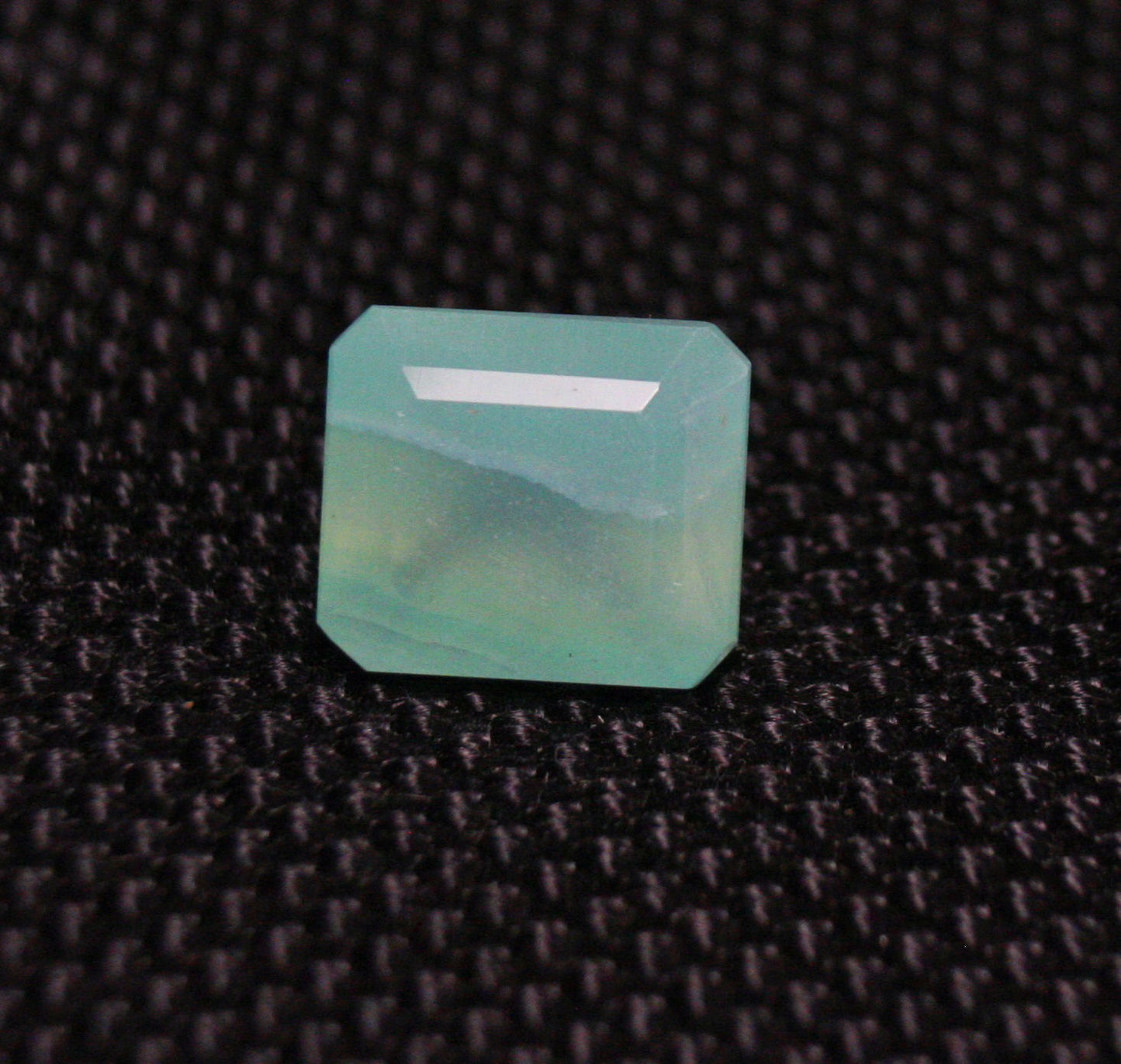 Rare Blue Green Smithsonite 7.6ct Madagascar Faceted Translucent Gem 10x9mm