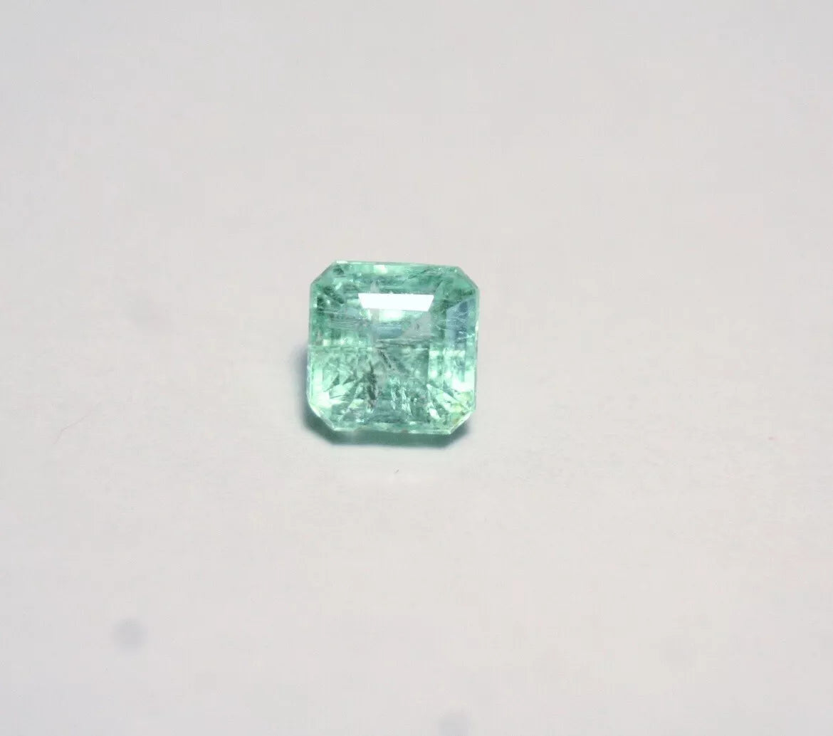 Panjshir Valley Emerald 1.47ct Rare Natural Emerald Cut Afghan Emerald 6x6mm