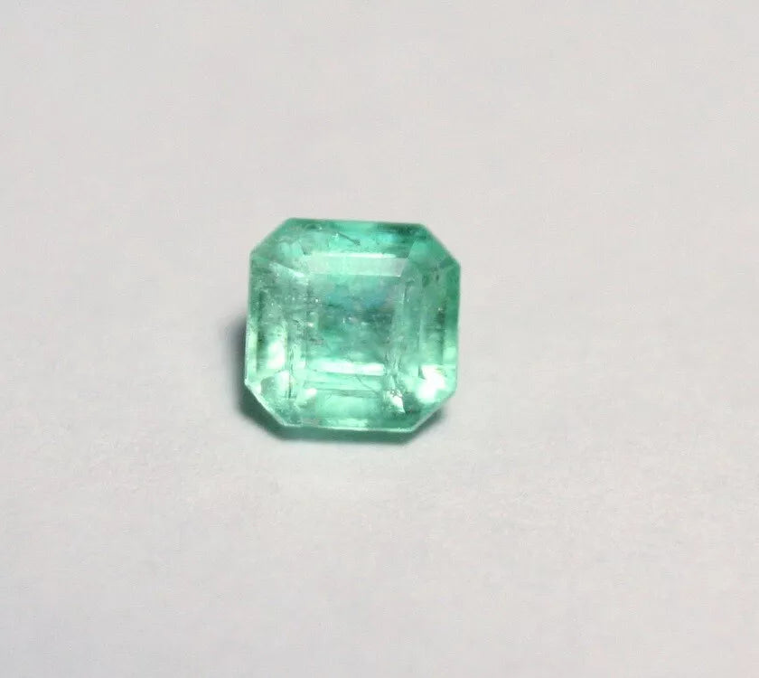 Panjshir Valley Emerald 0.6ct Rare Natural Green Beryl Afghan Emerald Cut 5x5mm