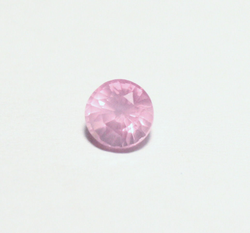 Mahenge Pink Spinel 0.41ct Rare Fluorescent Round Cut Gem 4x4mm Tanzania