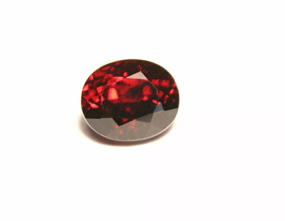 Red Malaya Garnet 2.7ct Scintillating Oval Cut Large Clean Garnet - Tanzania 8x6mm