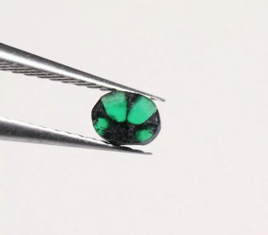 Colombian Trapiche Emerald 0.21ct Stunning Rare Natural Emerald Formation 4x3.5mm