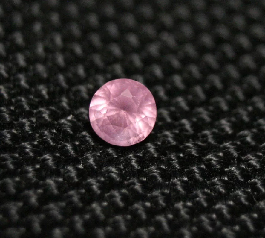 Mahenge Pink Spinel 0.37ct Rare Fluorescent Fine Natural Spinel Round Cut 4mm