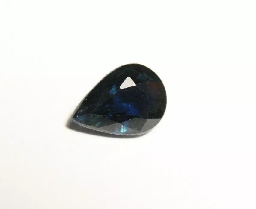 1.01ct Umba Sapphire Deep Royal Blue Pear Untreated Sapphire Tanzania 7x5mm