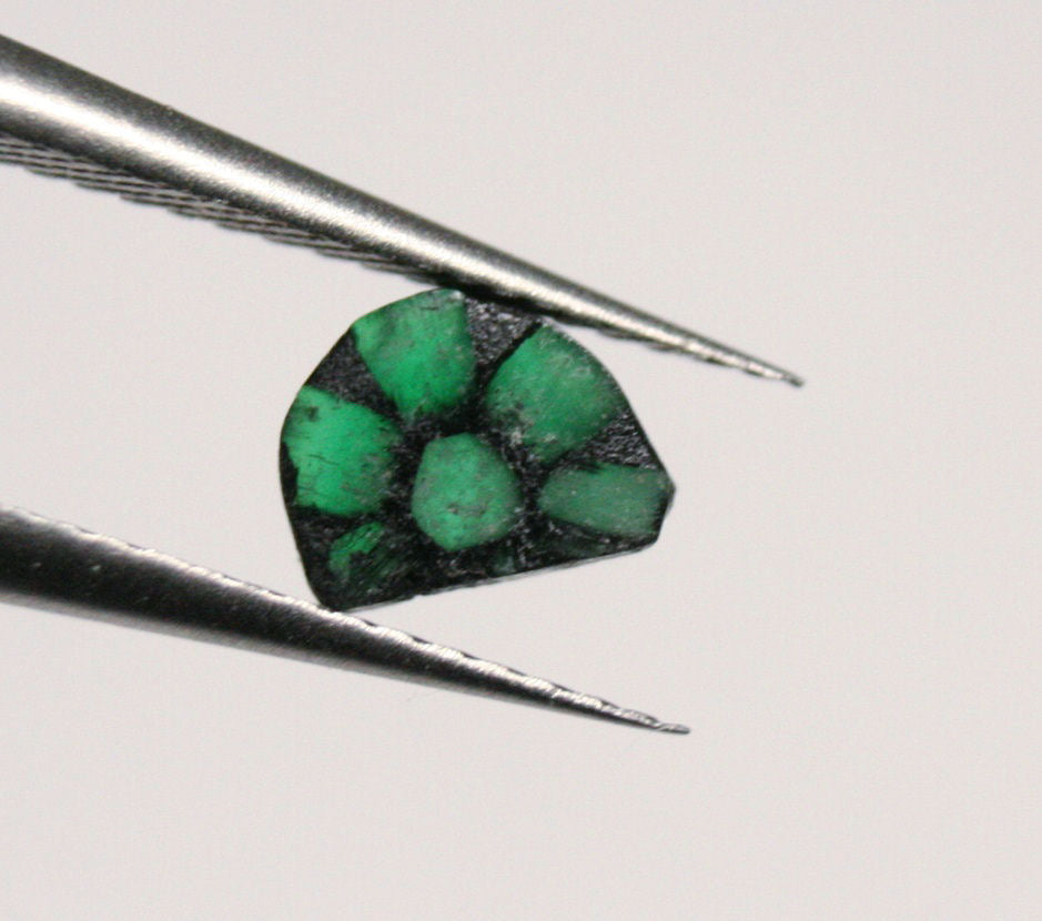 Trapiche Emerald 0.32ct Stunning Rare Natural Emerald - 6x5mm Muzo Columbia