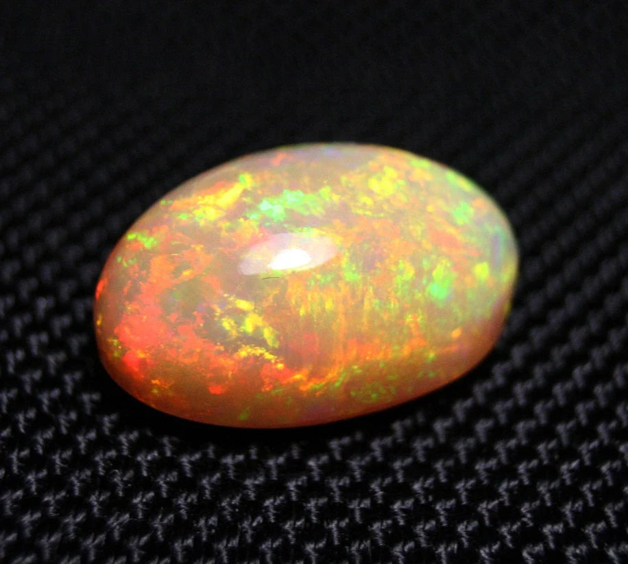 Welo Honey Opal Cabochon 14.8ct Neon Rainbow Blaze Natural Opal See Video 20x13mm