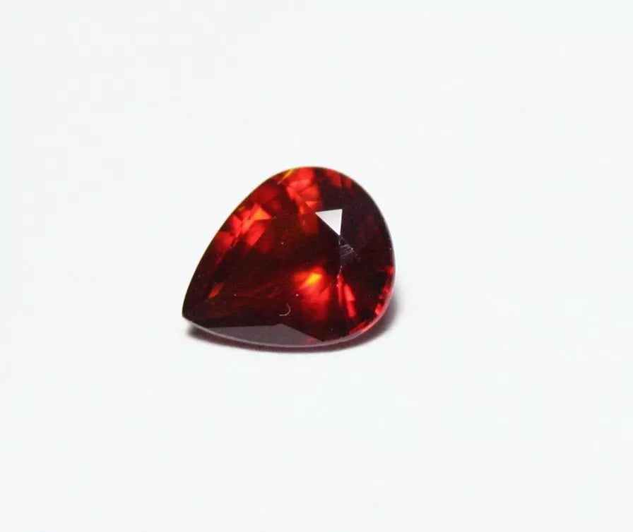 Clinohumite 0.53ct Ultra Rare Deep Orange Faceted Gem Pakistan 6x5mm