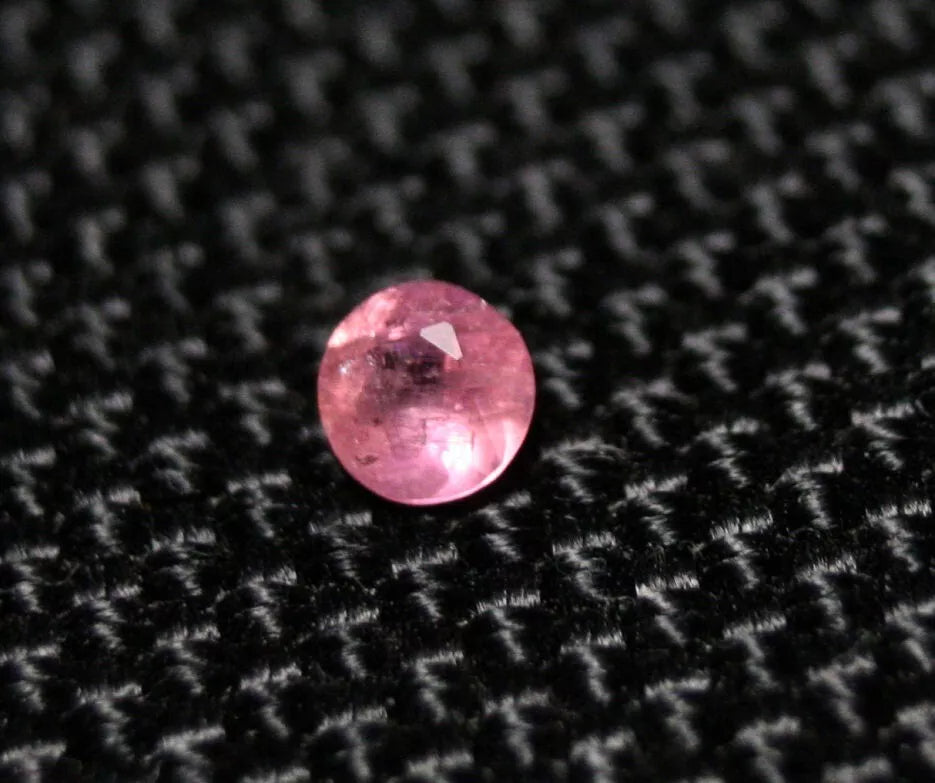 Pezzottaite Faceted 0.17ct Ultra Rare Neon Raspberry Beryl Madagascar Stunning Gem 3.5mm