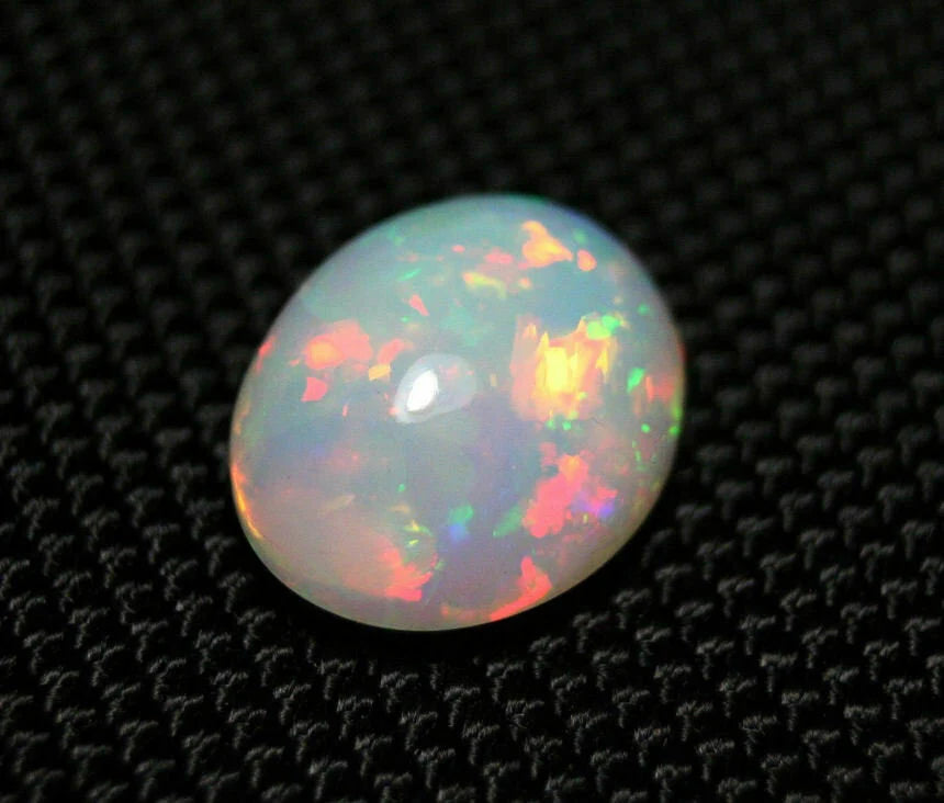 Welo Precious Opal 8ct Cabochon Rainbow Blaze Natural Ethiopian Opal See Video