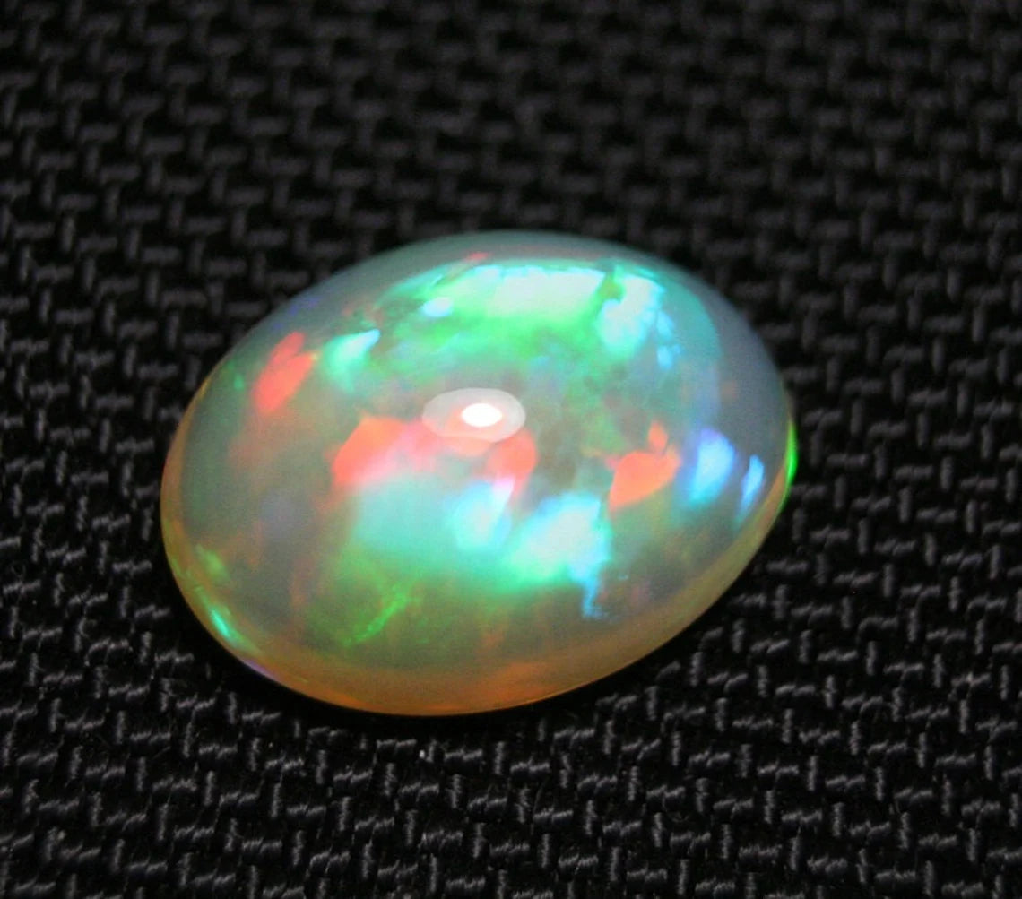 Welo Crystal Opal Cabochon 10ct Neon Honeycomb Blaze Natural Jelly Opal Video