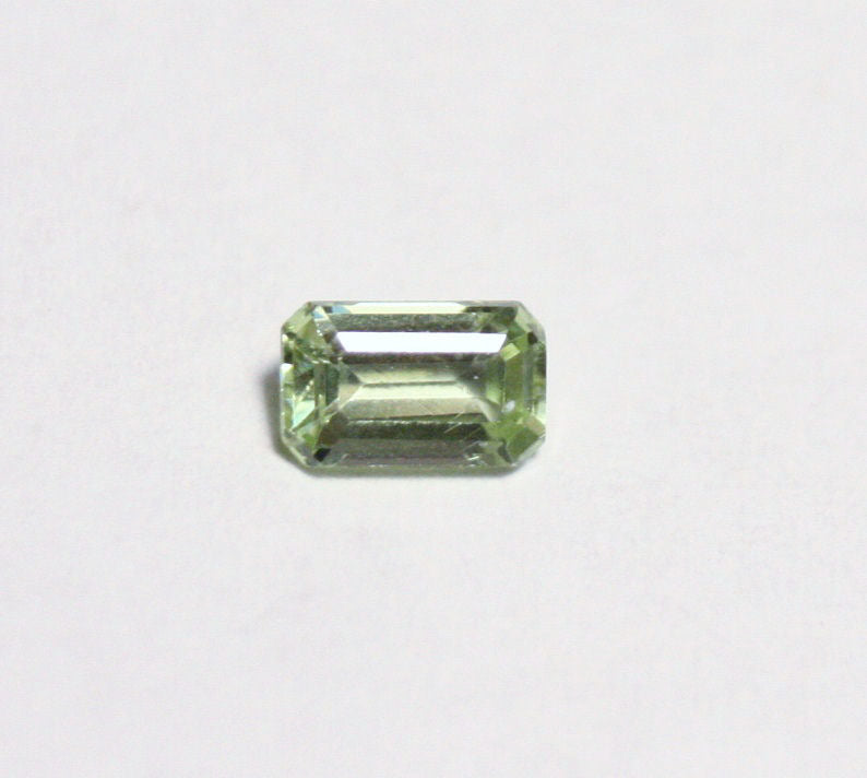 Merelani Mint Grossular Garnet 0.33ct Rare Green Faceted Fluorescent Garnet 5x3mm