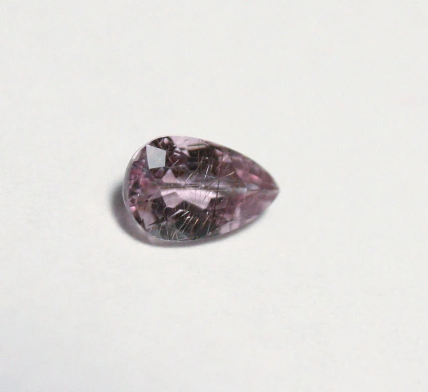 Afghani Diaspore 0.51ct Rare Pink Purple Diaspore New Find - Afghanistan 6x4mm Rutile Inclusions