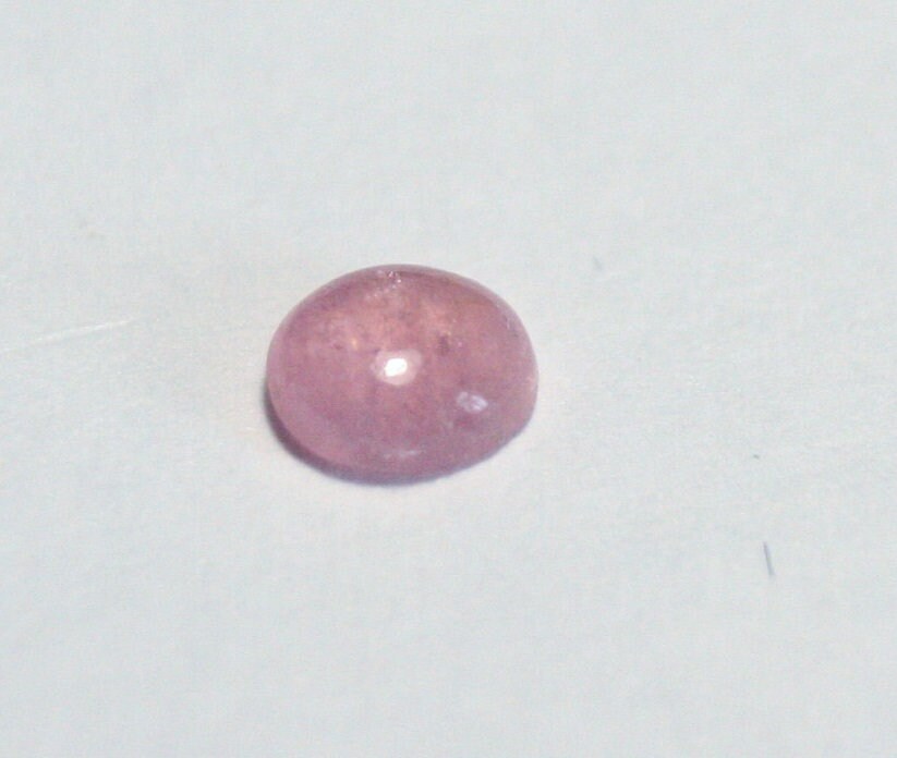 Pezzottaite Cabochon 0.16ct Ultra Rare Raspberry Beryl - Madagascar Pinkish Orange 4x3mm