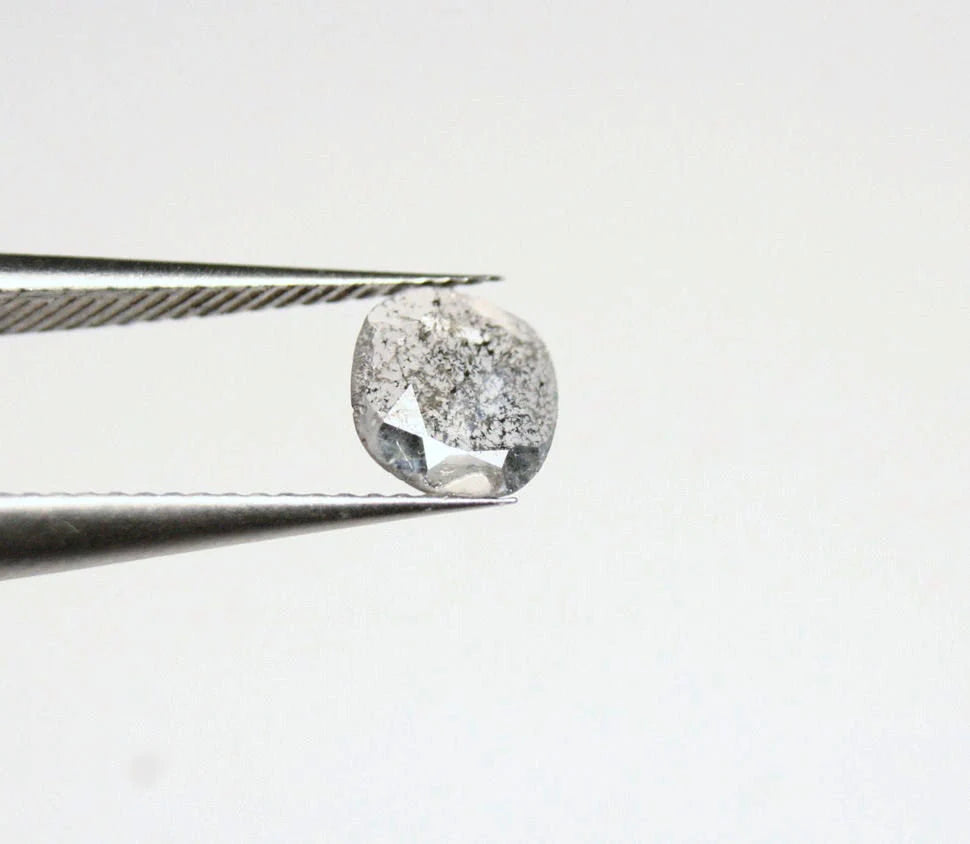 Diamond Slice 0.36ct Salt & Pepper Polki Natural Diamond South Africa 7x6mm