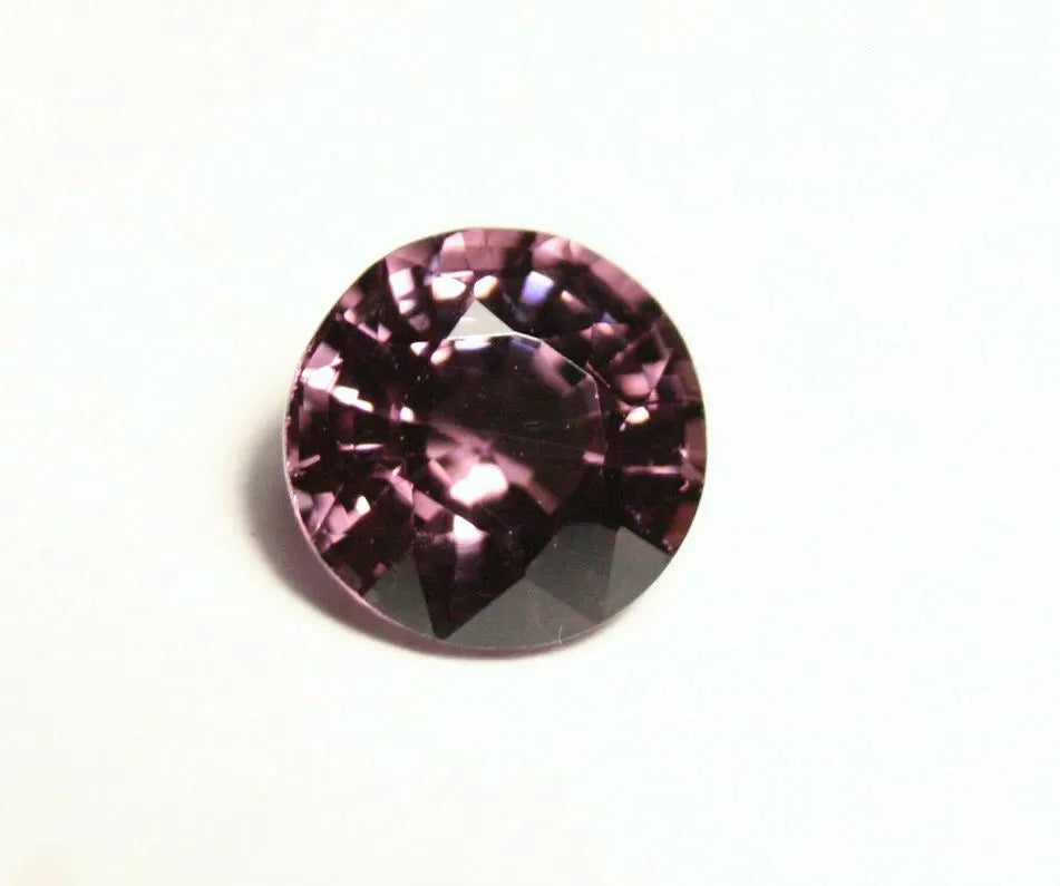 Mahenge Purple Spinel 1.58ct Clean Fine Scintillating Round Cut Gem Tanzania 7x7mm