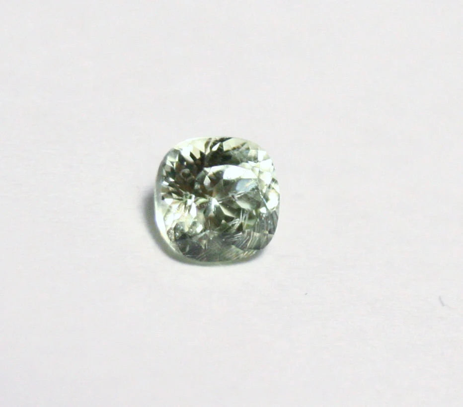 Merelani Grossular Garnet 0.37ct Rare Near Colourless Leuco Garnet 4x4mm