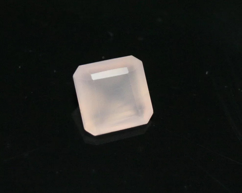 Rare Pink Smithsonite 1.21ct Mexican Faceted Translucent Gem Stone 6x6mm