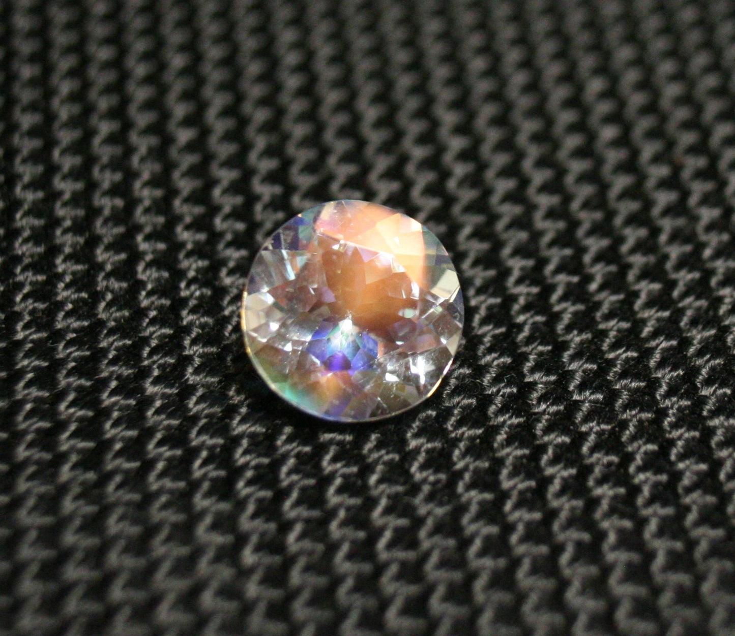 Faceted Moonstone 1.74ct Madagascar AAA Rainbow Moonstone 8x8mm Round