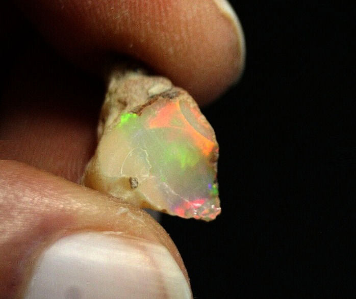 Welo Crystal Opal Rough 8.2ct Natural Ethiopian Opal Rough Crystal