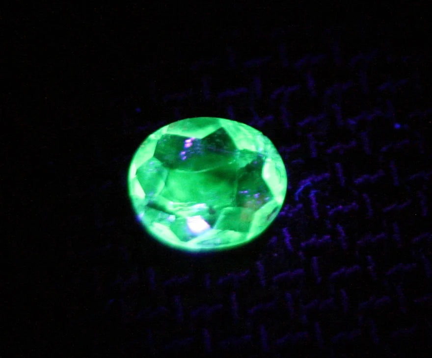 Faceted Hyalite Opal 0.32ct Fluorescent Rare Mexican Hyalite Opal 5x4mm