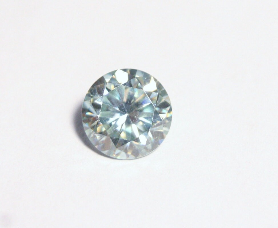 Sky Blue Moissanite Round 1.22ct Beautiful Precision Cut Gem 7x7mm