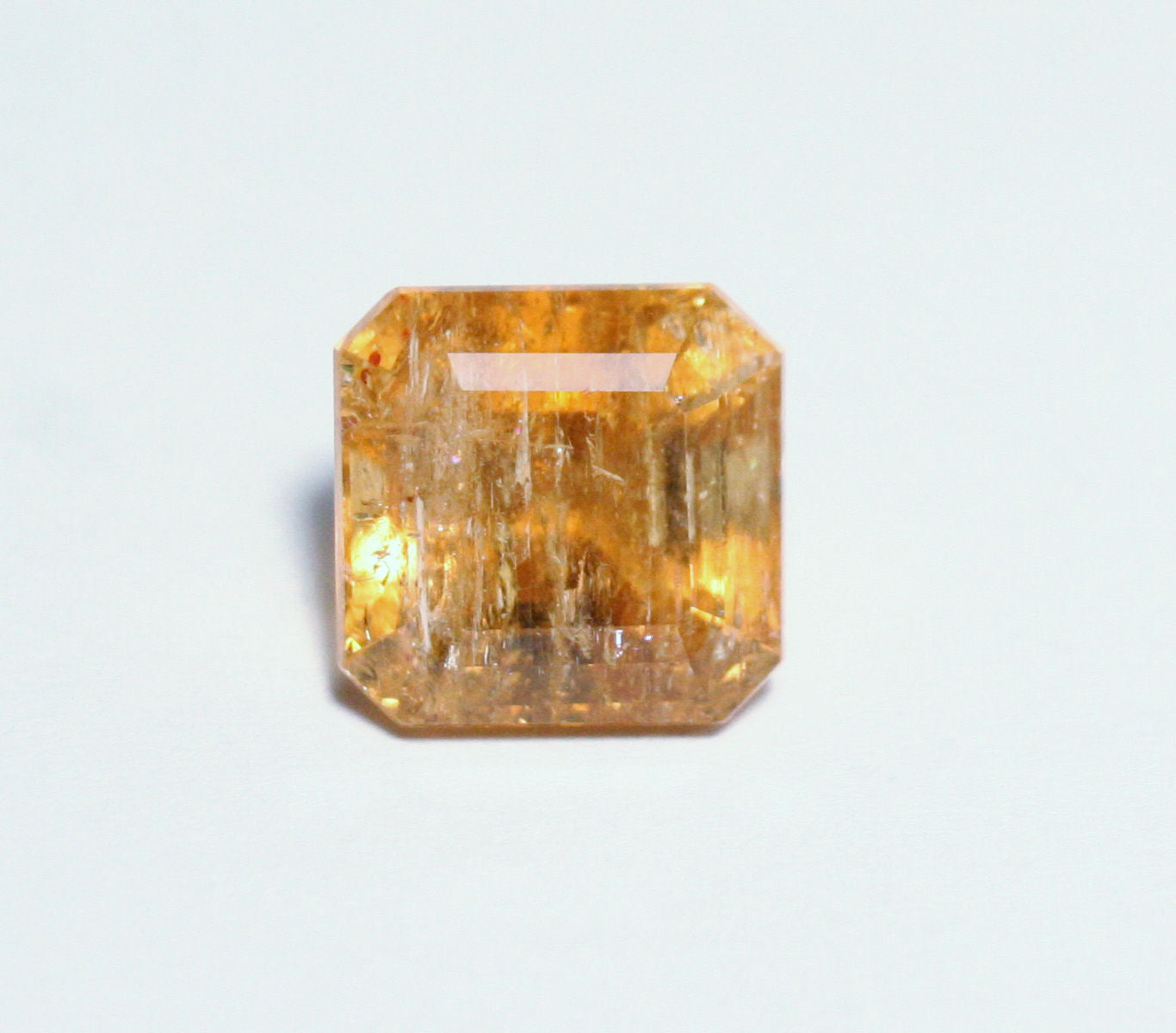 Imperial Topaz 7.2ct Ouro Preto, Brazil, Natural Untreated Rare Orange Topaz 10x10mm