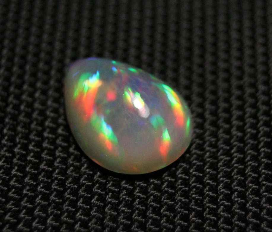 Welo Grey Base Opal Cabochon 9.34ct Rare Rainbow Prism Rain Natural Opal Video