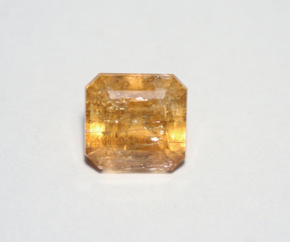 Imperial Topaz 6.4ct Ouro Preto, Brazil, Natural Untreated Rare Orange Topaz 10x9.5mm