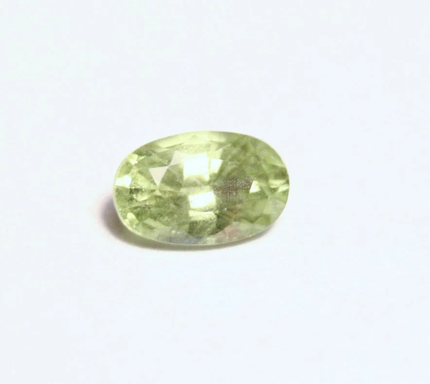 Merelani Mint Grossular Garnet 1.2ct Rare Faceted Fluorescent Exceptional Gem 8x5mm