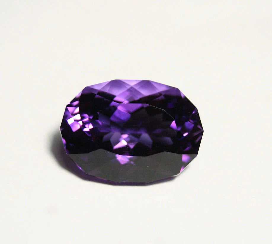 Zambian Amethyst 11.7ct Unique Custom Oval Cut Gem AAA Amethyst 16x13mm