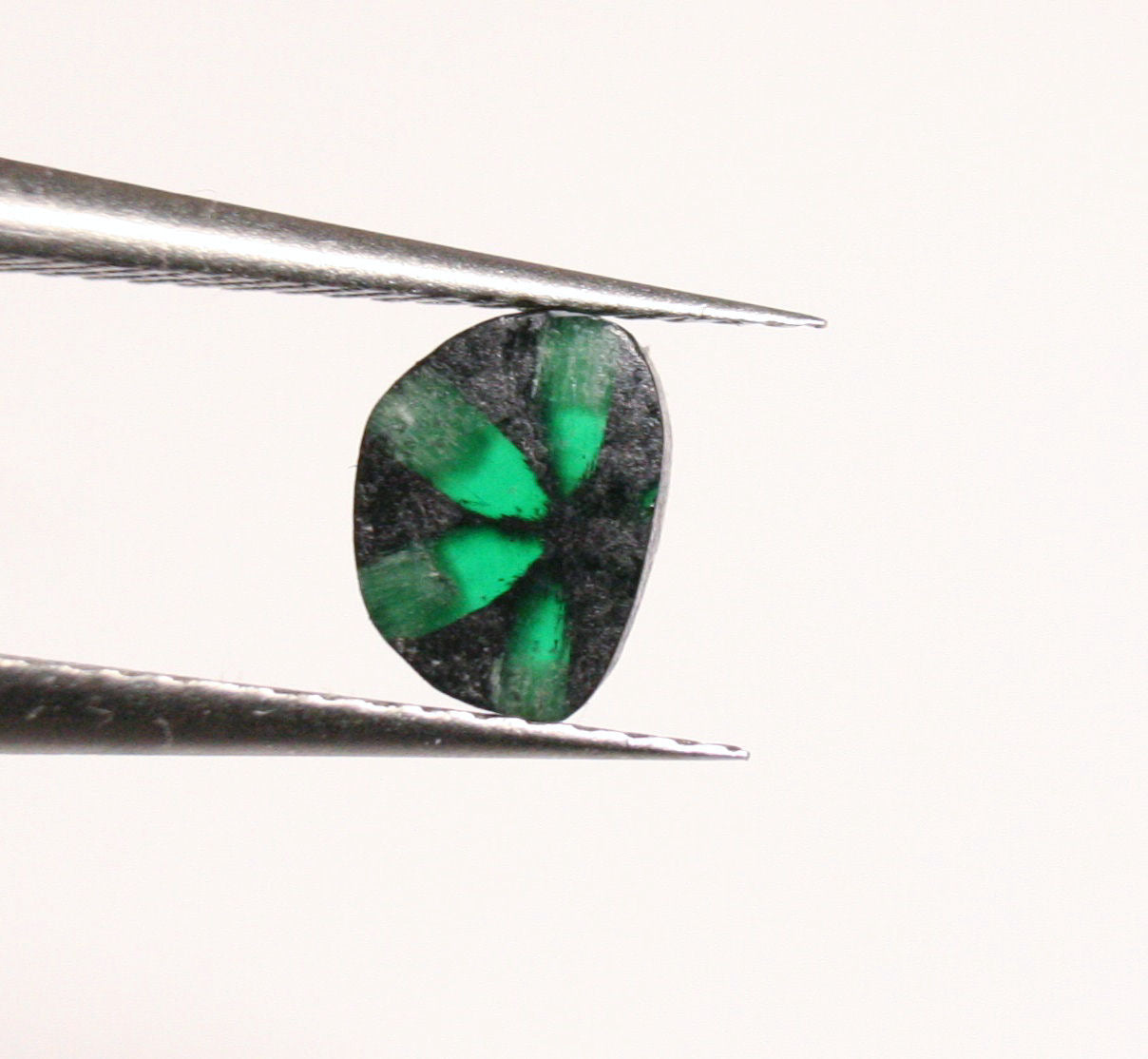 Colombian Trapiche Emerald 0.6ct Stunning Rare Natural Emerald Formation 6x5mm