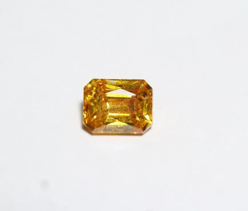 Sphalerite 1.68ct Vibrant Emerald Cut Gemstone Spain 7x5.5mm AAA