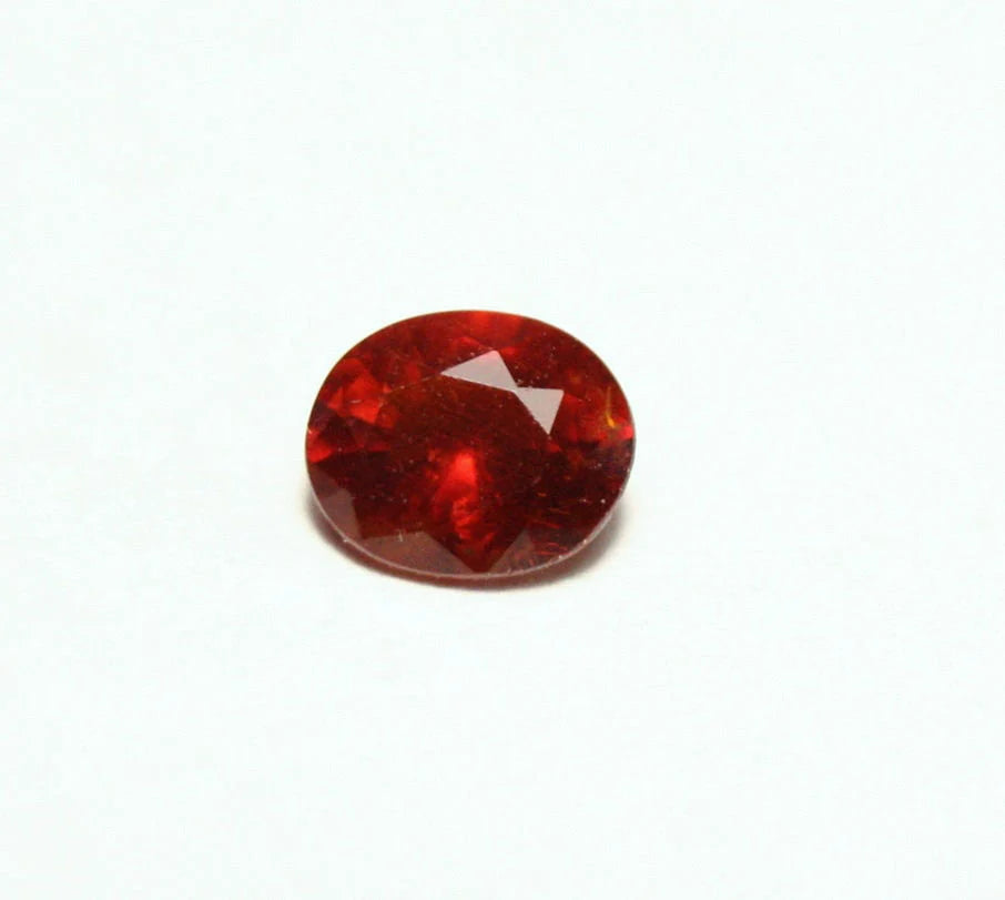 Clinohumite 0.51ct Ultra Rare Deep Orange / Red Faceted Gem - Pakistan 5x4.2mm