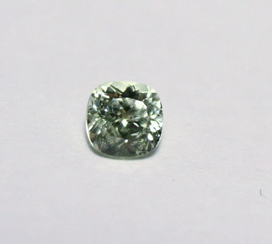 Merelani Grossular Garnet 0.37ct Rare Near Colourless Leuco Garnet 4x4mm