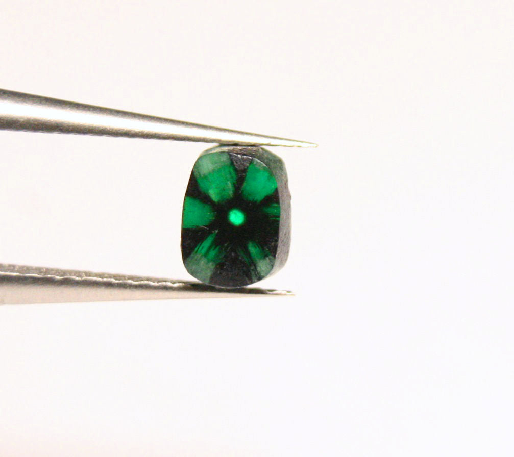 Colombian Trapiche Emerald 0.8ct Stunning Natural Emerald Formation 6x4mm