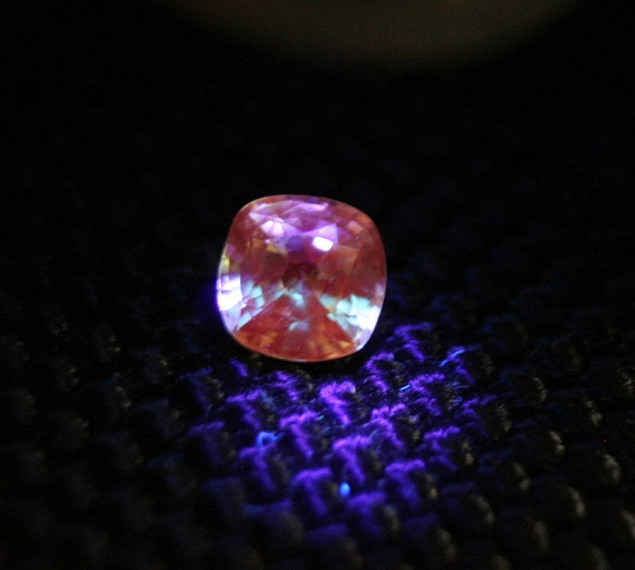 Merelani Mint Grossular Garnet 0.46ct Rare Faceted Garnet Fluorescent Gem 4x4mm