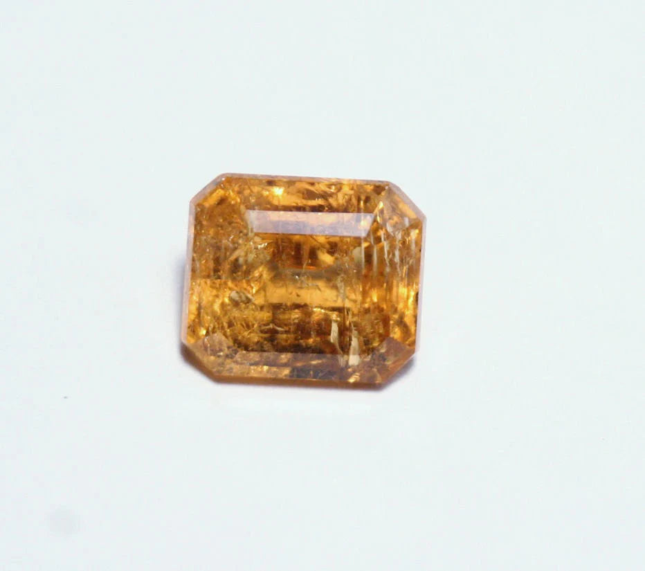 Imperial Topaz 3.9ct Ouro Preto, Brazil, Natural Untreated Rare Orange Topaz 9x8mm