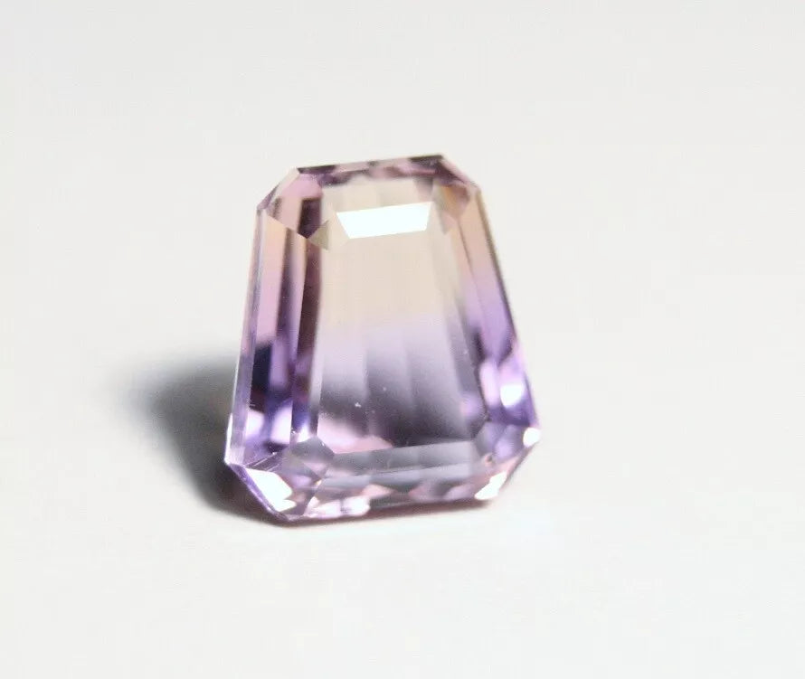 Bolivian Ametrine 5ct Lovely Clean BiColour Trapezoid Cut Natural Ametrine 11x10mm