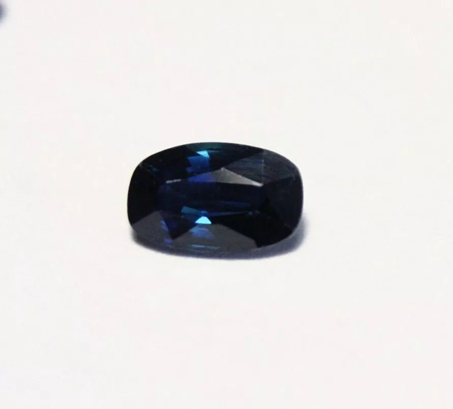 Umba Sapphire 0.8ct Deep Blue Untreated Natural Sapphire Tanzania 6.5x4mm