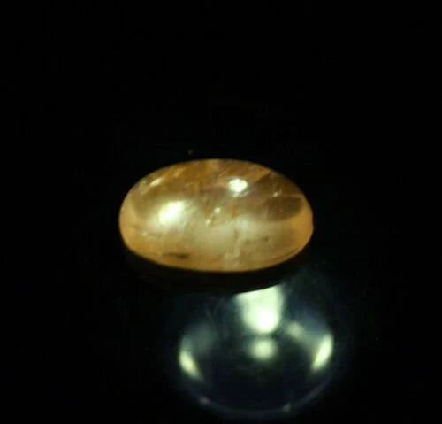 Rare Tanzanian Colourless Scapolite 2.2ct Cabochon Fluorescent Cut Gem