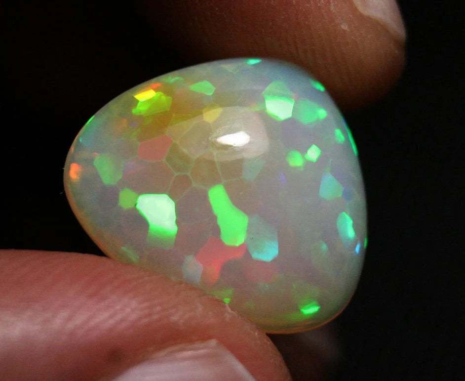 Welo Opal Cabochon 15.3ct Stunning EggYolk Honeycomb Natural Precious Opal Video