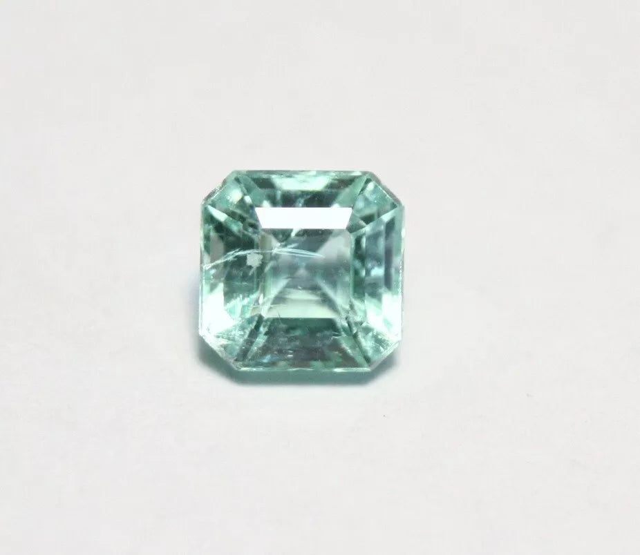 Panjshir Valley Emerald 1.25ct Rare Natural Emerald Cut Genuine Afghan Beryl 6x6mm