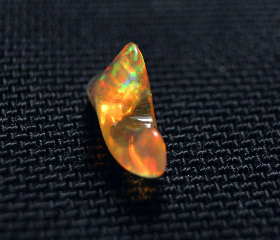 Rare Mexican Contraluz Precious Opal 3.2ct Stunning Rutile Water Opal 17x9mm Video